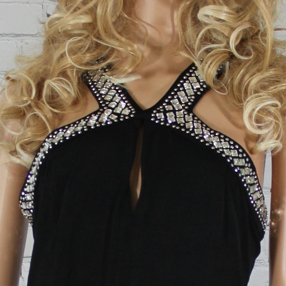 Nikibiki Black Jumpsuit with Rhinestone Trim - Picture 4 of 4